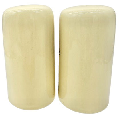 Vtg Myrtle Beach Ceramic Salt and Pepper Shakers Beach Shell Design 3" Souvenir