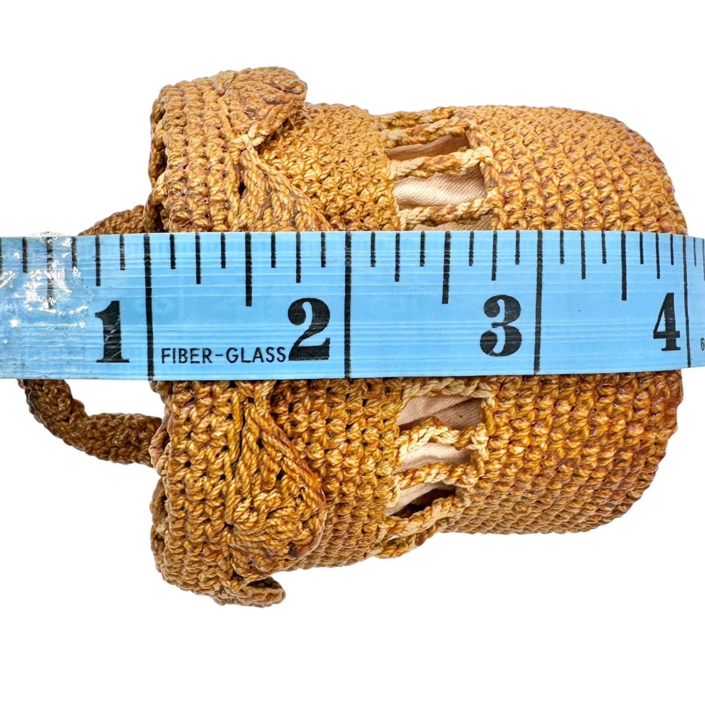 Braided Sailor Lidded Basket 19th Century Handcrafted Natural Materials 4x3 inch