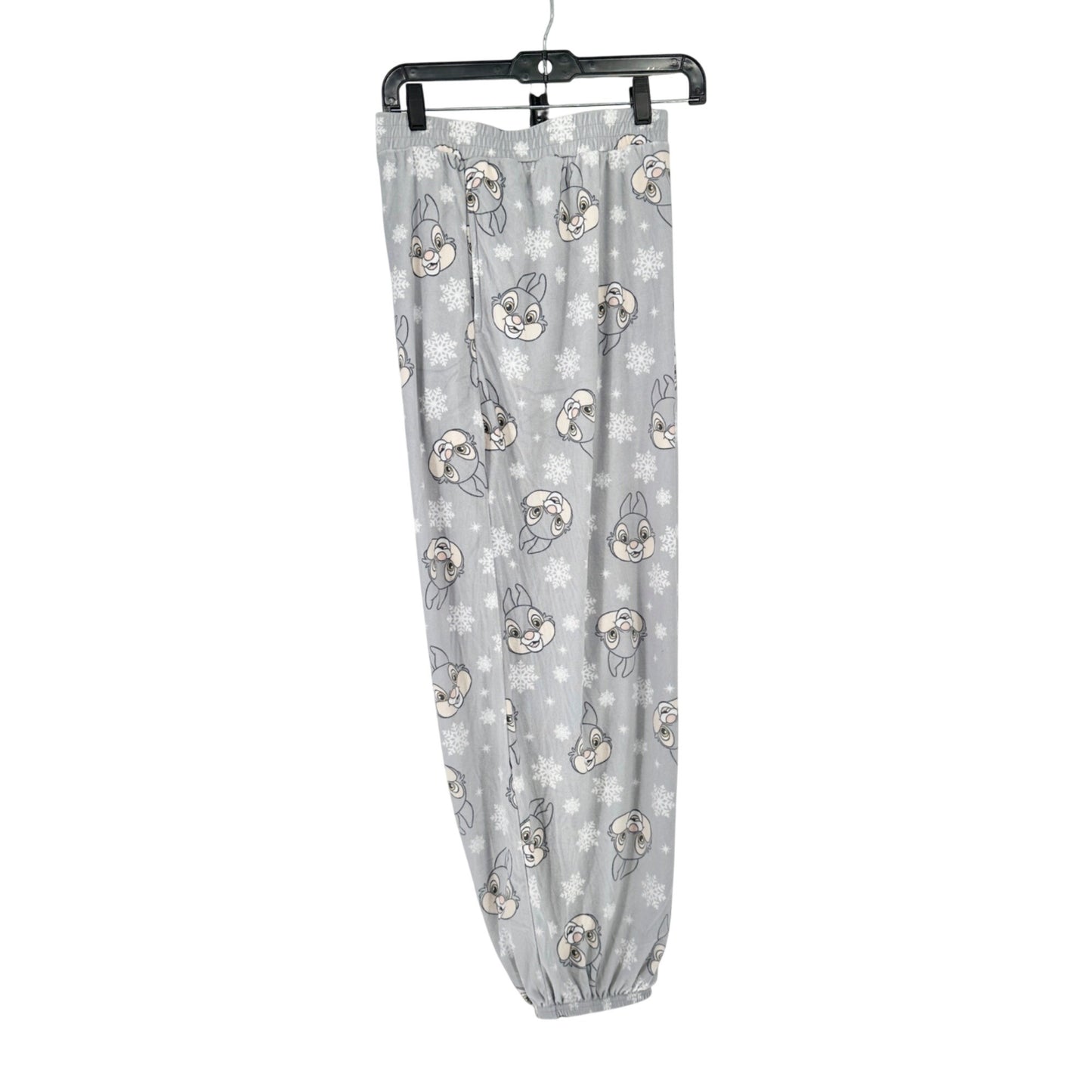 Disney Thumper Fleece Sleepwear Pants 3X Gray Snowflake Print Elastic Waist