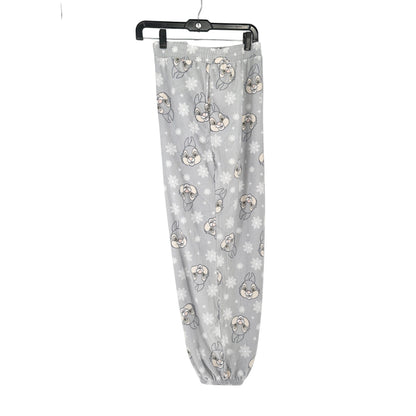 Disney Thumper Fleece Sleepwear Pants 3X Gray Snowflake Print Elastic Waist