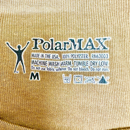 Pair Of PolarMax T-Shirts M Polyester Brown Short Sleeve Perfect for Layering