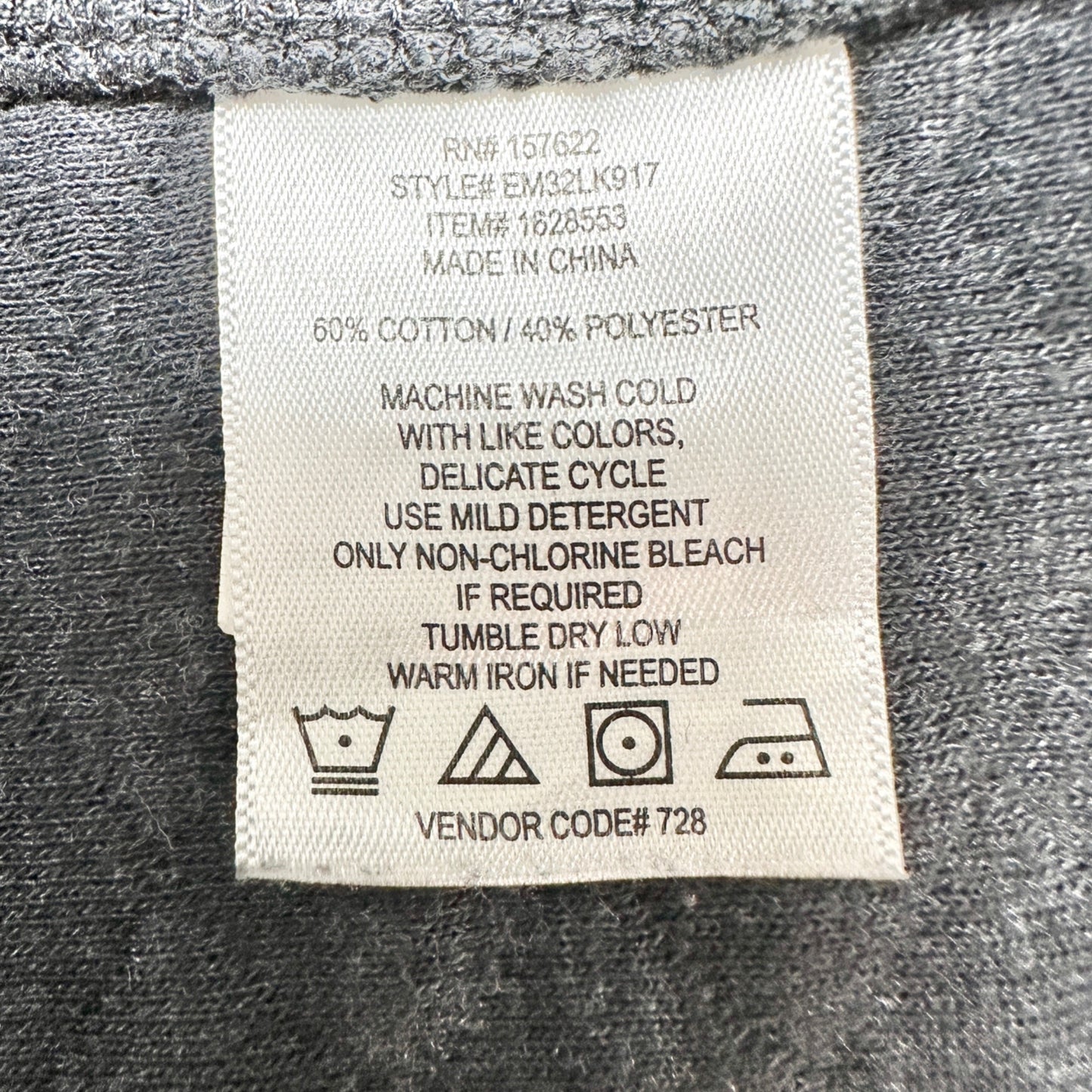 Eddie Bauer Mens XL Gray Quilted Pullover Sweatshirt With Snap Collar
