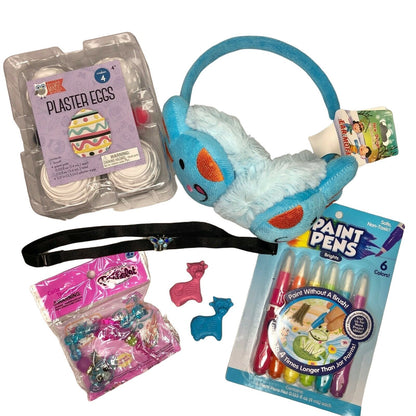 Easter Basket Bundle with Blue Bunny Earmuffs and More NEW (EG3)