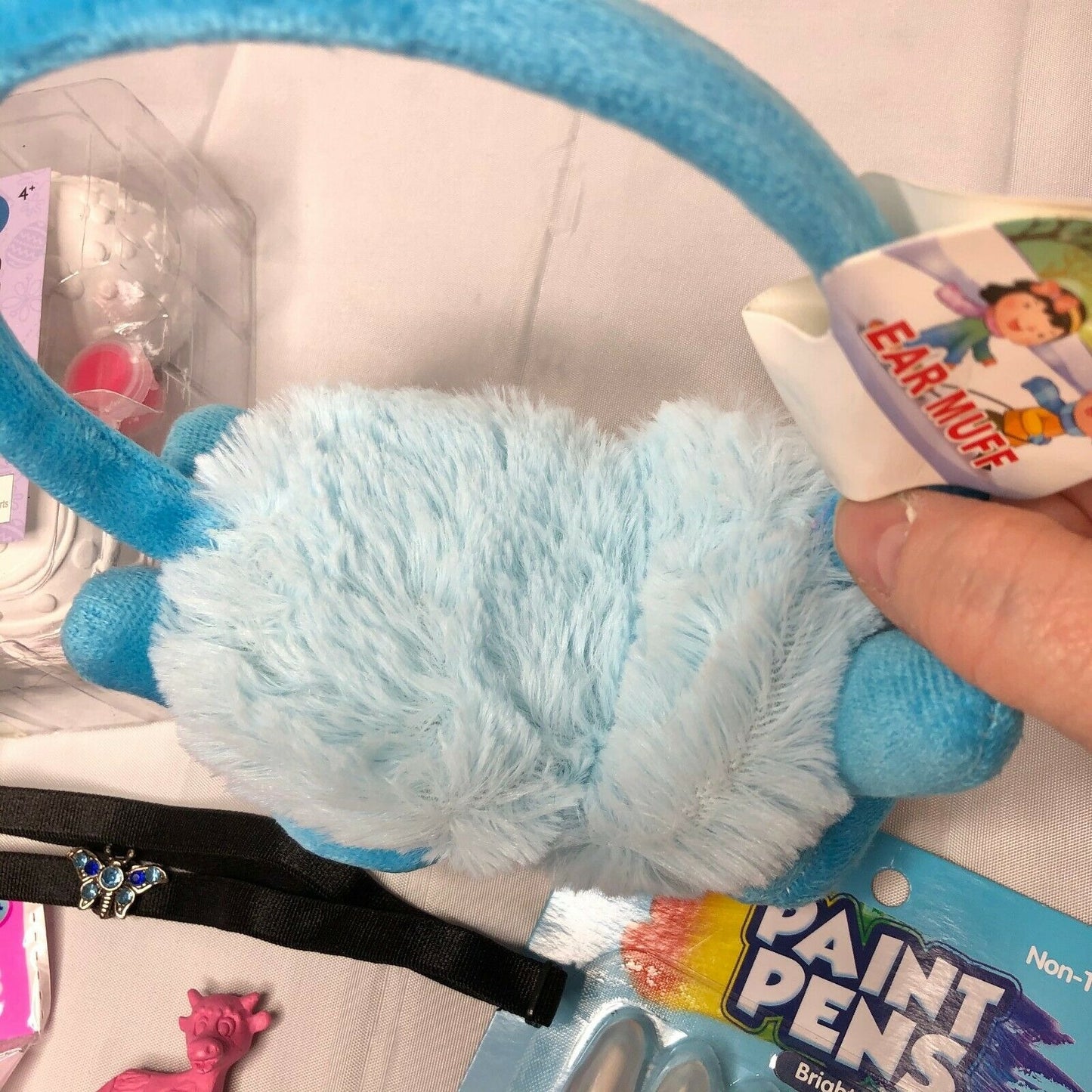 Easter Basket Bundle with Blue Bunny Earmuffs and More NEW (EG3)