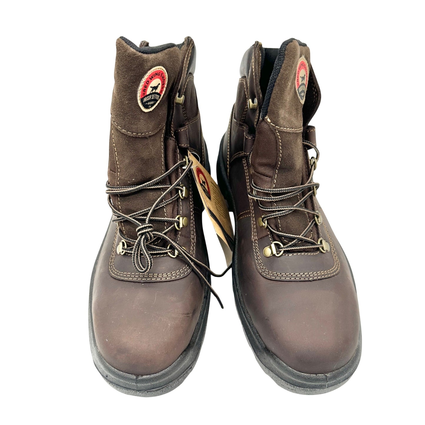 Red Wing Irish Setter Mens Work Boots Size 12 Brown Leather Oil-Resistant Sole