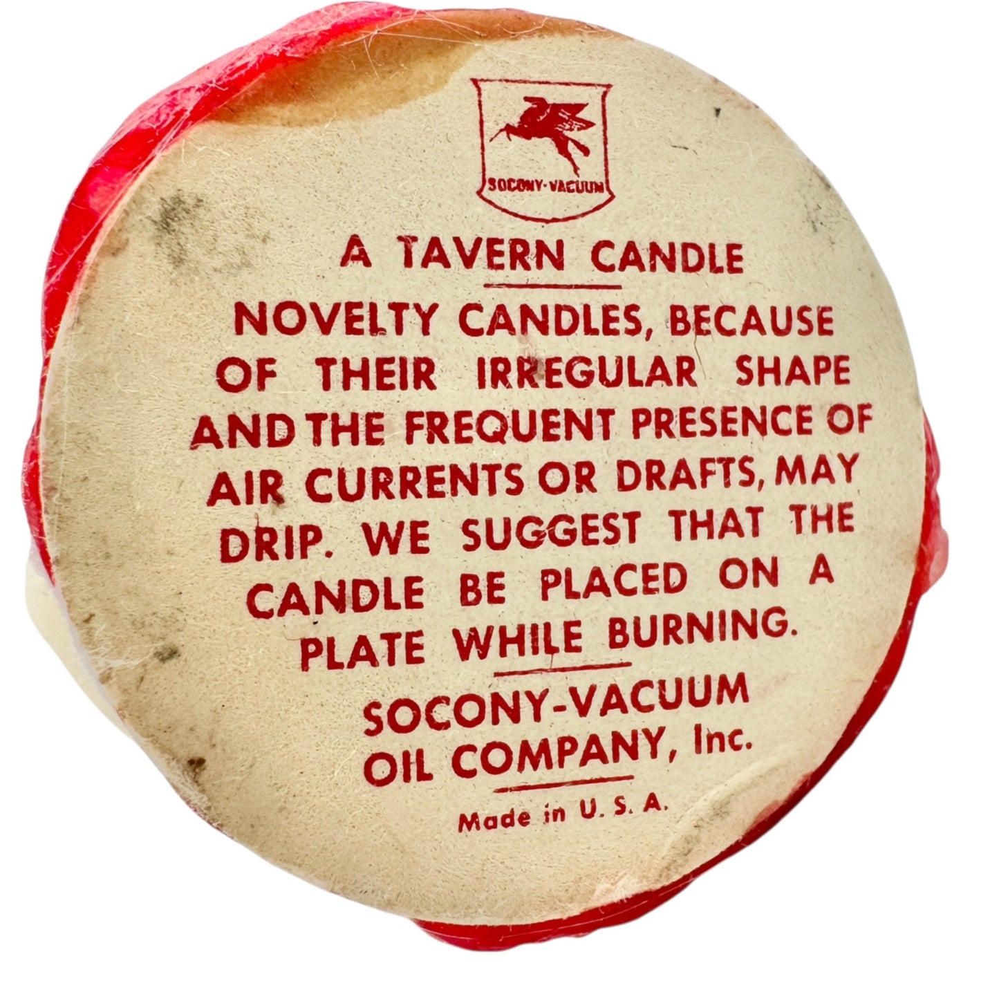 Vintage 1950s Tavern Choir Boy Candles Set Of 6 Made In USA By Socony-Vacuum