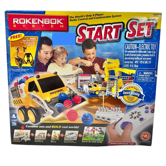 Rokenbok System Radio Control Start Set Kids Construction Toy Over 152 pieces