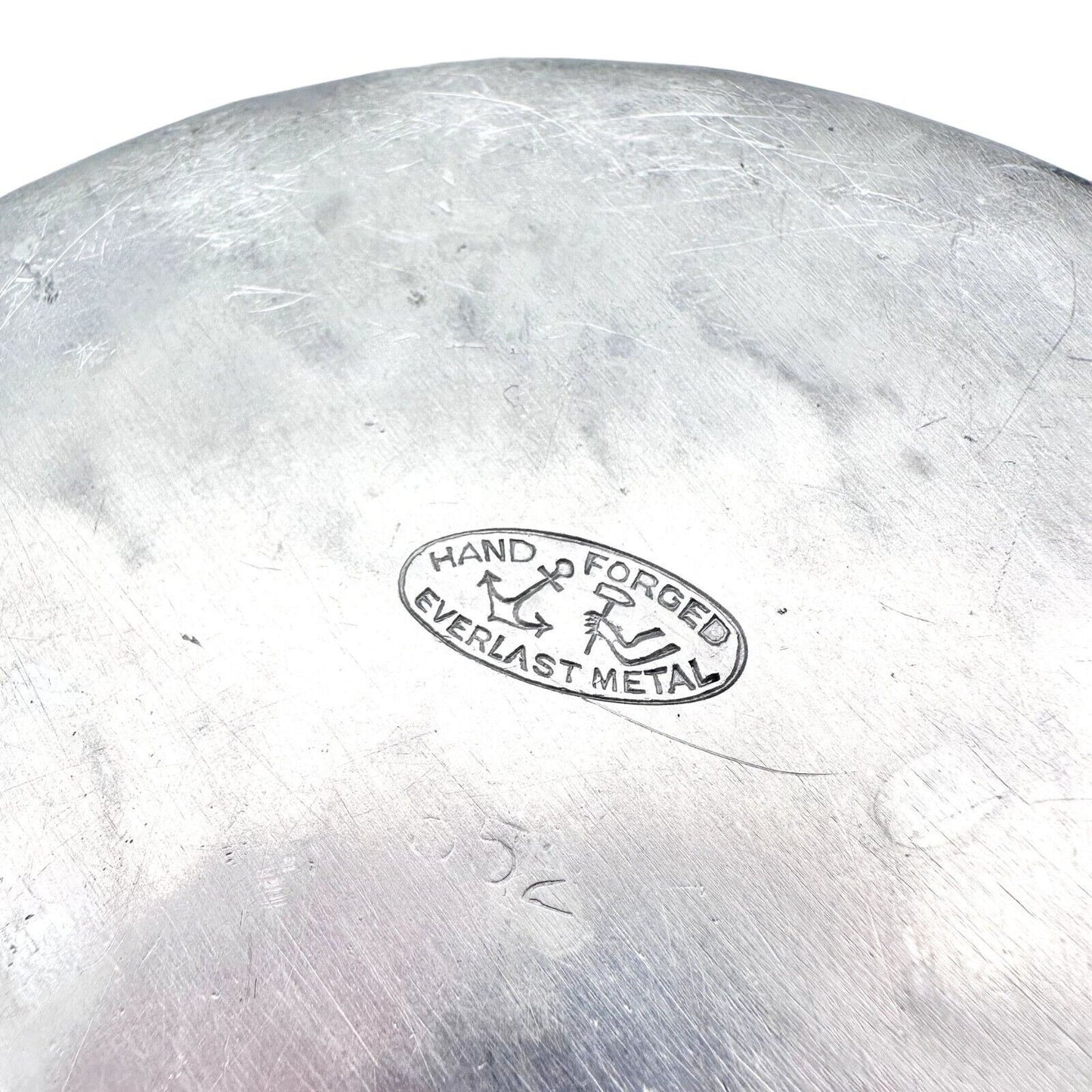 Hand Forged Everlast Metal Silent Butler Tulip Dogwood Design Aluminum Pan 5.5"D