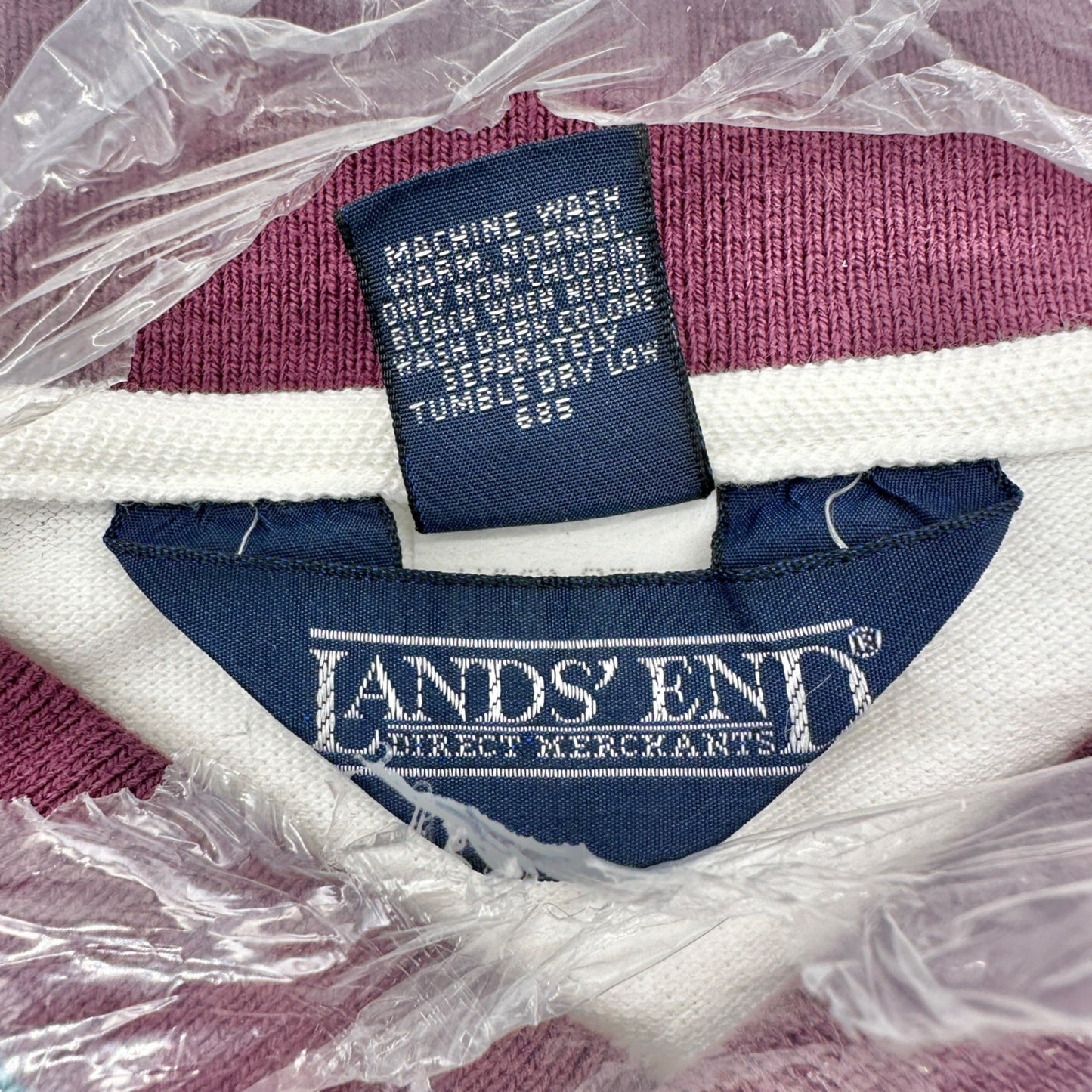 Lands End Mens Regular XL Polo Shirts Duo 46-48 Grace Davison Logo Corp Apparel