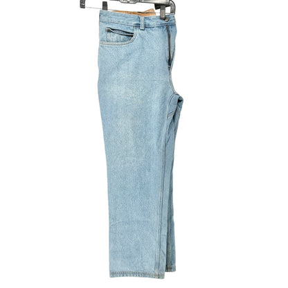 Duluth Trading Co Relaxed Fit Jeans Mens 38x32 Light Blue Cotton Denim Pockets