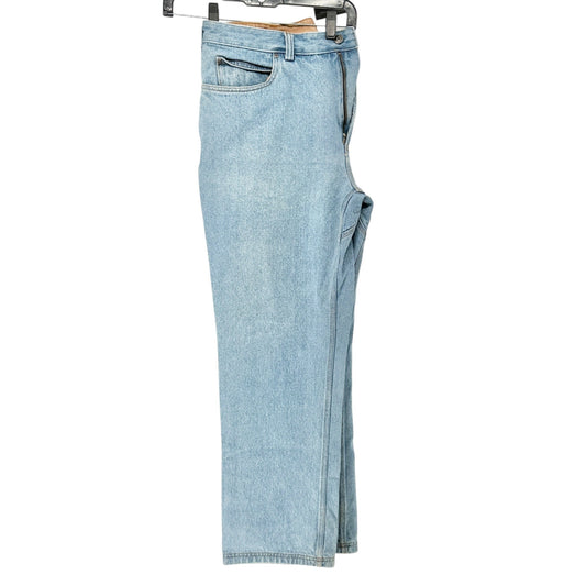 Duluth Trading Co Relaxed Fit Jeans Mens 38x32 Light Blue Cotton Denim Pockets