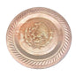 Vintage Copper Wall Plate With Raised Eagle and Serpent Design Hanging Ready 12"