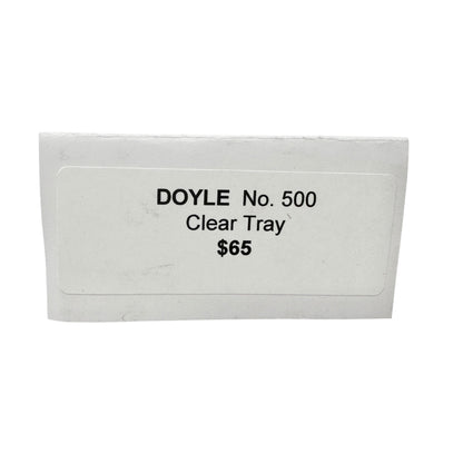 Doyle No 500 Clear Glass Tray Textured Bubble Pattern Late 1800s Pittsburgh PA