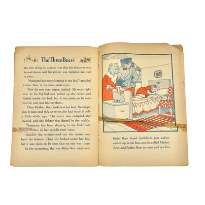 Vintage 1941 Illustrated Book The Story Of The Three Bears By Thelma Gooch