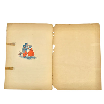 Vintage 1941 Illustrated Book The Story Of The Three Bears By Thelma Gooch