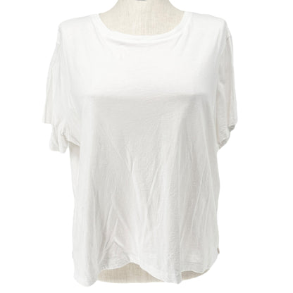 Free Assembly T-Shirt Womens XXXL White Organic Cotton Short Sleeve Comfort Top