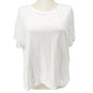 Free Assembly T-Shirt Womens XXXL White Organic Cotton Short Sleeve Comfort Top