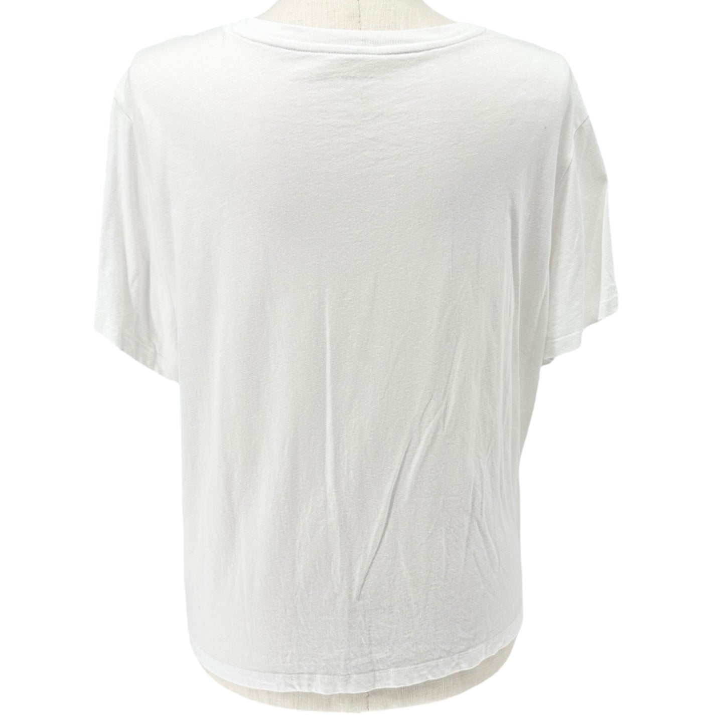 Free Assembly T-Shirt Womens XXXL White Organic Cotton Short Sleeve Comfort Top