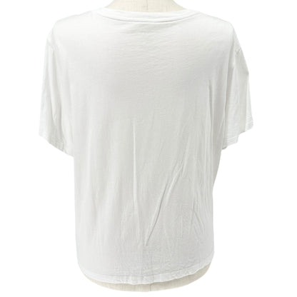 Free Assembly T-Shirt Womens XXXL White Organic Cotton Short Sleeve Comfort Top