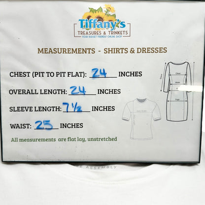 Free Assembly T-Shirt Womens XXXL White Organic Cotton Short Sleeve Comfort Top