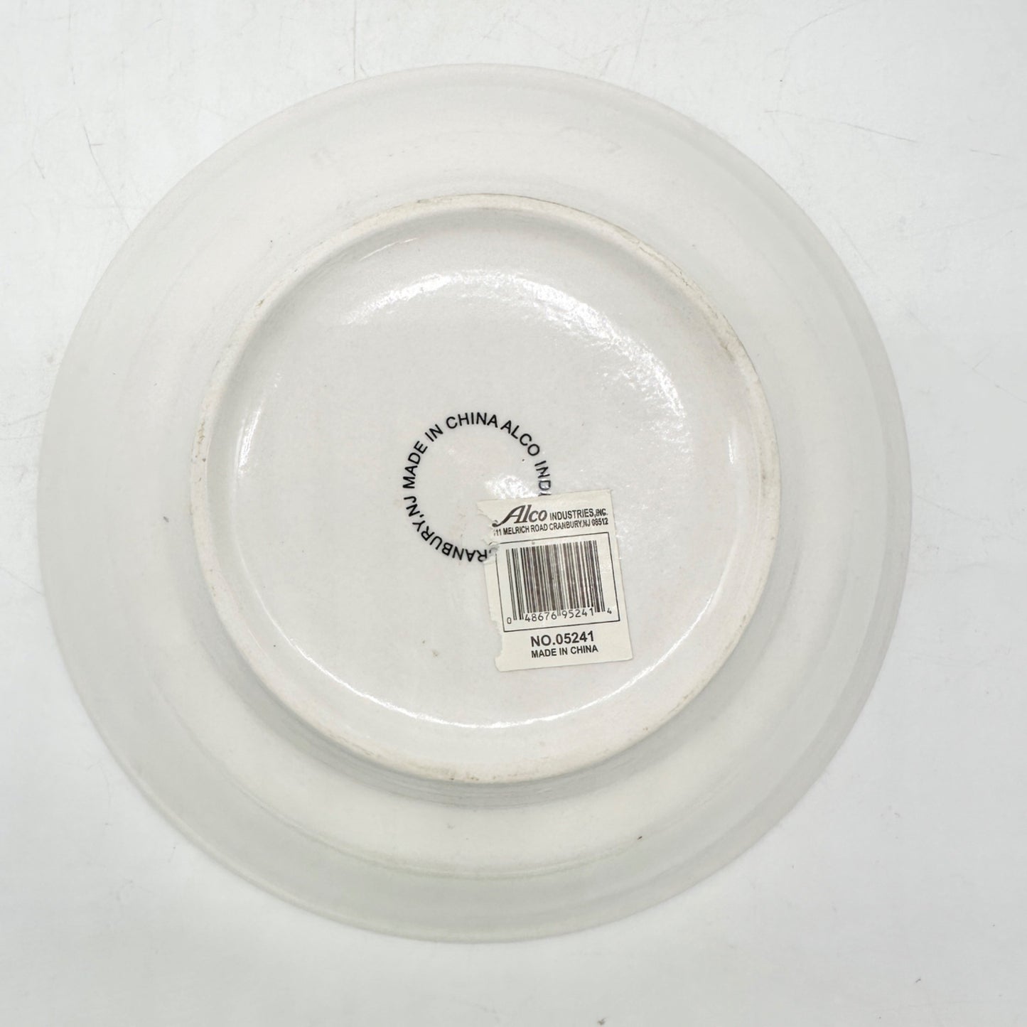 Alco Lighthouse Ceramic Plate 8 Inch Blue Red Coastal Decor By Alco
