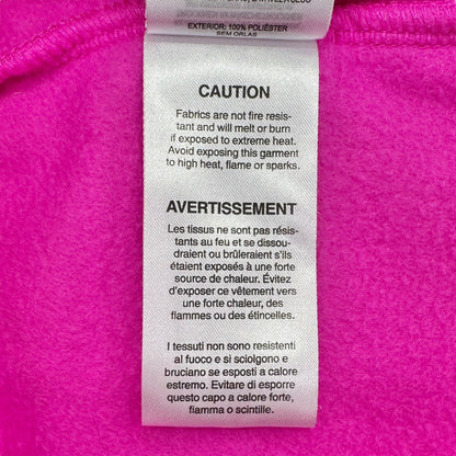 Columbia Fleece Jacket Womens L Pink Flamingo Full Zip Cozy Warm Polyester