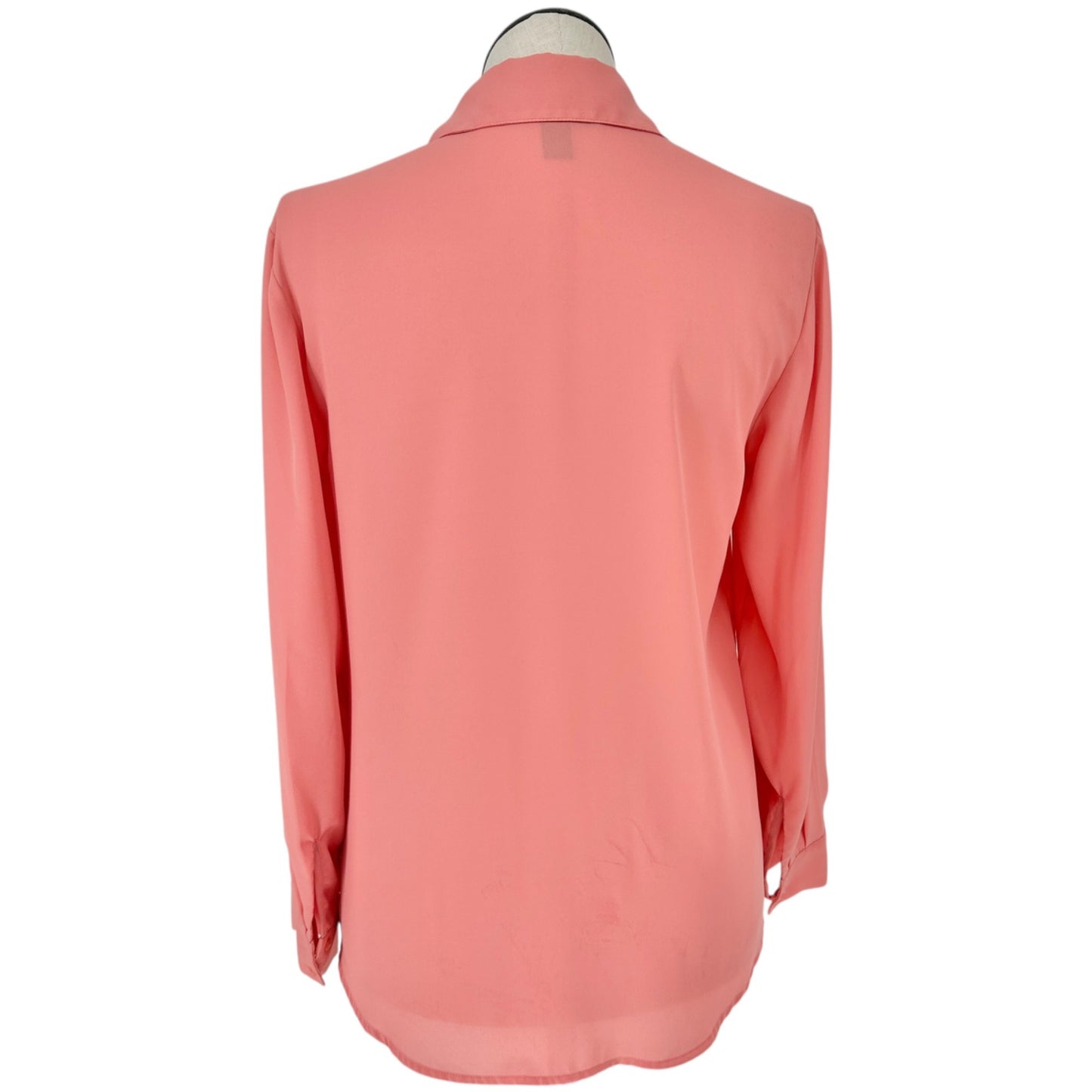 Womens Button Down Shirt Sz M Chest Pockets Long Roll Tab Sleeves by Style & Co