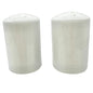 White Ceramic Salt and Pepper Shakers Made In Germany 2.5"H Elegant Simplicity
