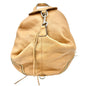 Rebecca Minkoff Genuine Leather Backpack Tan With Silver Accents 13 x 9.5 x 6