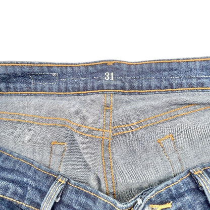 Levi Womens W31 Denim 5 Pocket Cuffed Shorts