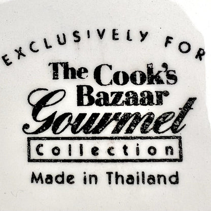 The Cook's Bazaar Plate 10 x 9 Ceramic Bell Shaped Winter Scene Christmas