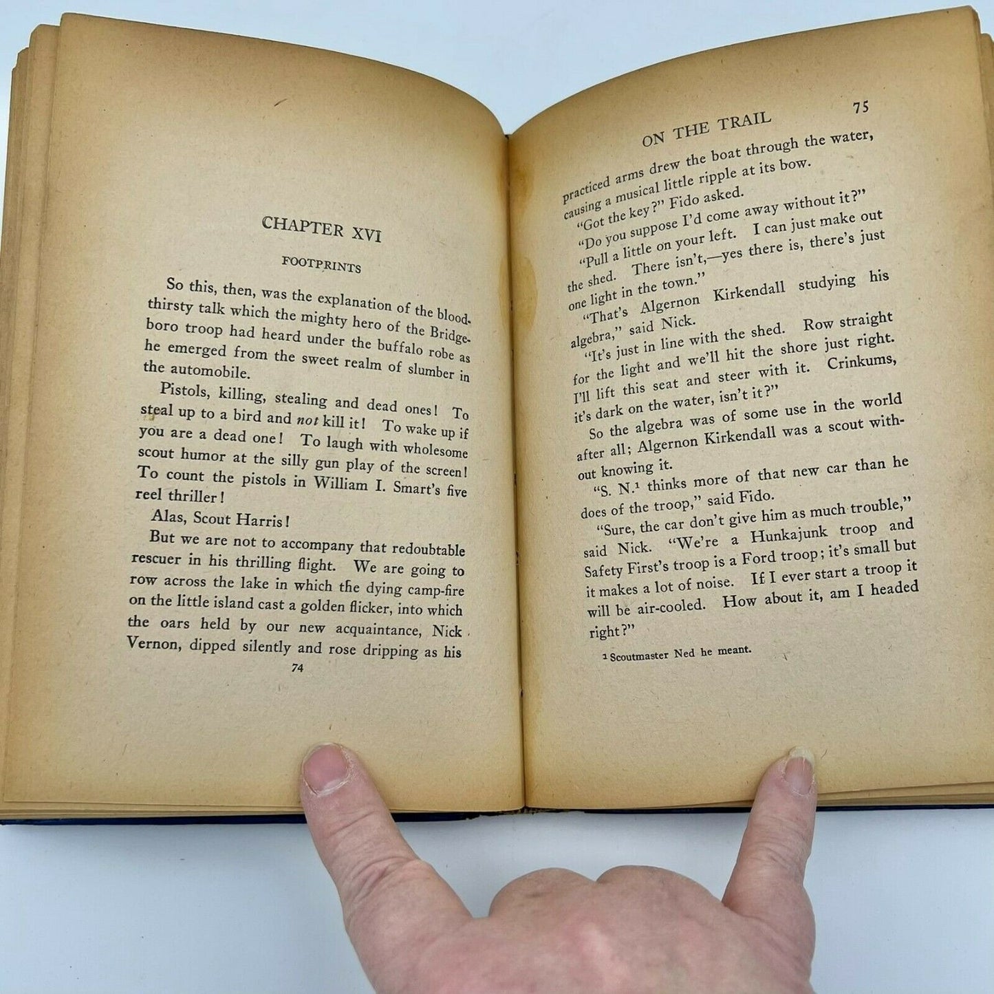 Pee-Wee Harris On The Trail 1922 Hardcover Book Boy Scouts Humorous Adventure