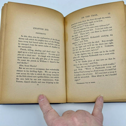 Pee-Wee Harris On The Trail 1922 Hardcover Book Boy Scouts Humorous Adventure