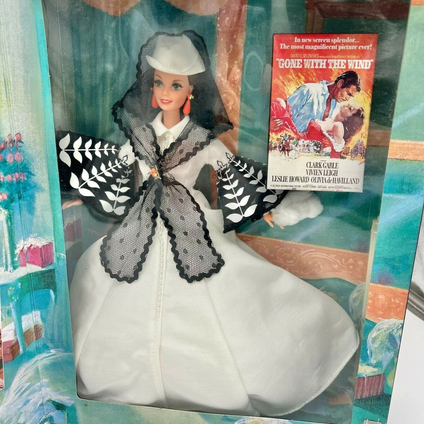 Barbie Gone With The Wind 1994 Black & White Bengaline Dress 13254 Mattel