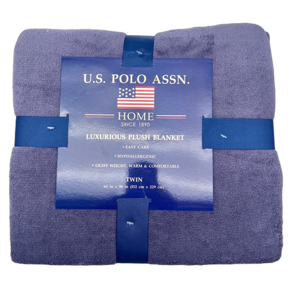 U.S. Polo Assn Luxurious Plush Blanket 60x90 inches New