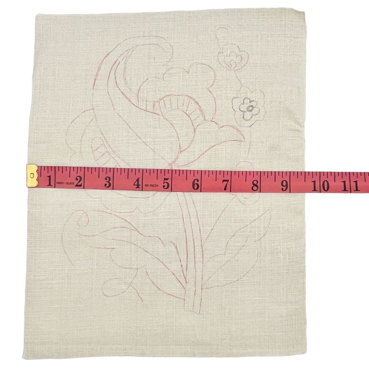 Set of 10 Flower Needlepoint Embroidery Pattern Printed on Linen