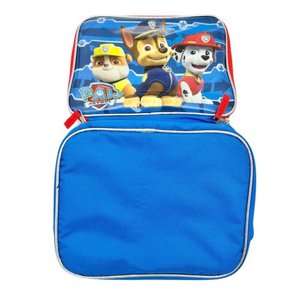 Paw Patrol Kids Lunch Box With Insulated Interior Blue Red Chase Marshall