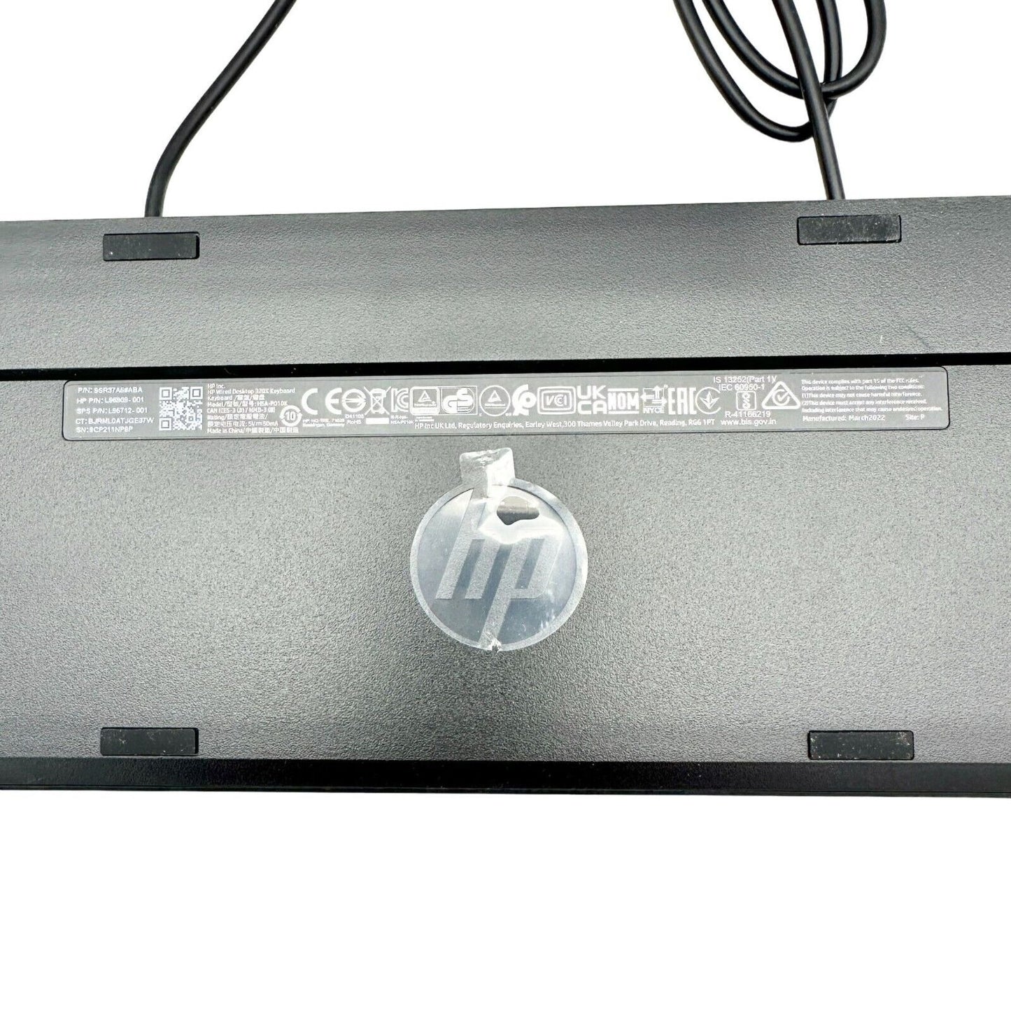 HP Halley Keyboard 17x4.5 Black Right Number Pad NIB Model HSA-P010K Wired USB