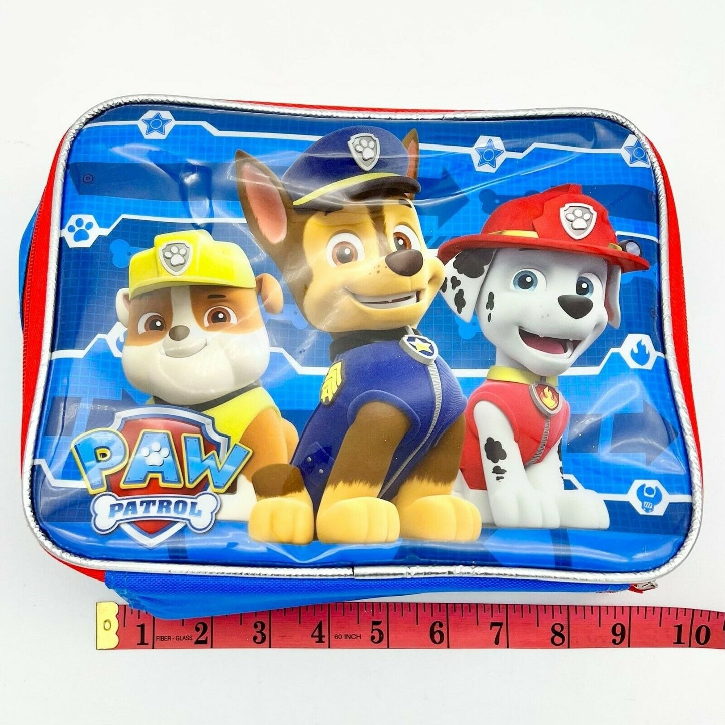 Paw Patrol Kids Lunch Box With Insulated Interior Blue Red Chase Marshall