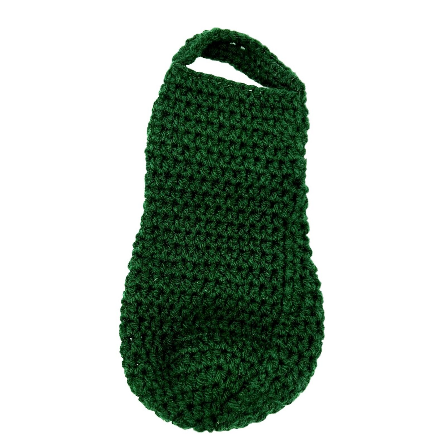Handcrafted Crochet Bag Green Cucumber Face Halloween Trick or Treat Bag