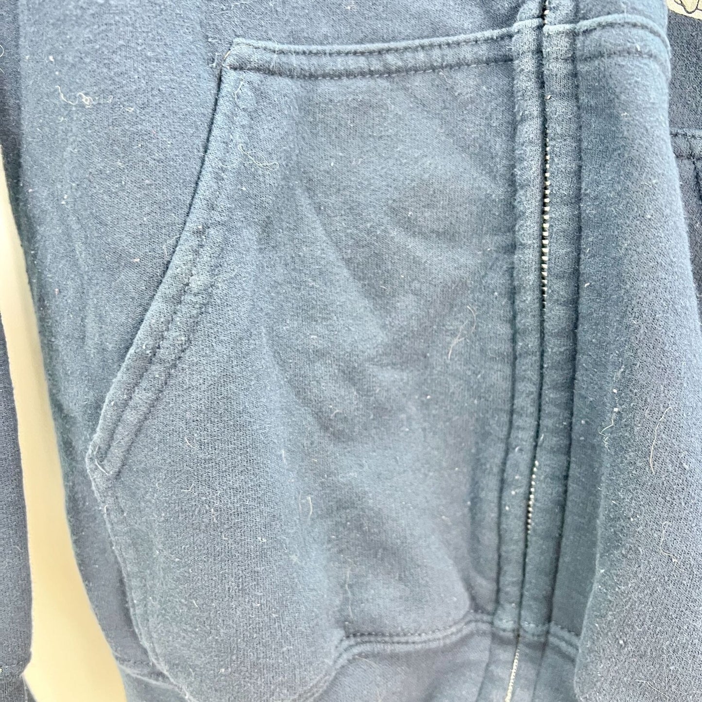 Gildan Heavy Blend Sweatshirt Jacket Large Navy Hoodie Deep Creek Maryland