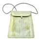 Green Gecko Crossbody Bag 10 x 8 Green Silk Interior Pocket