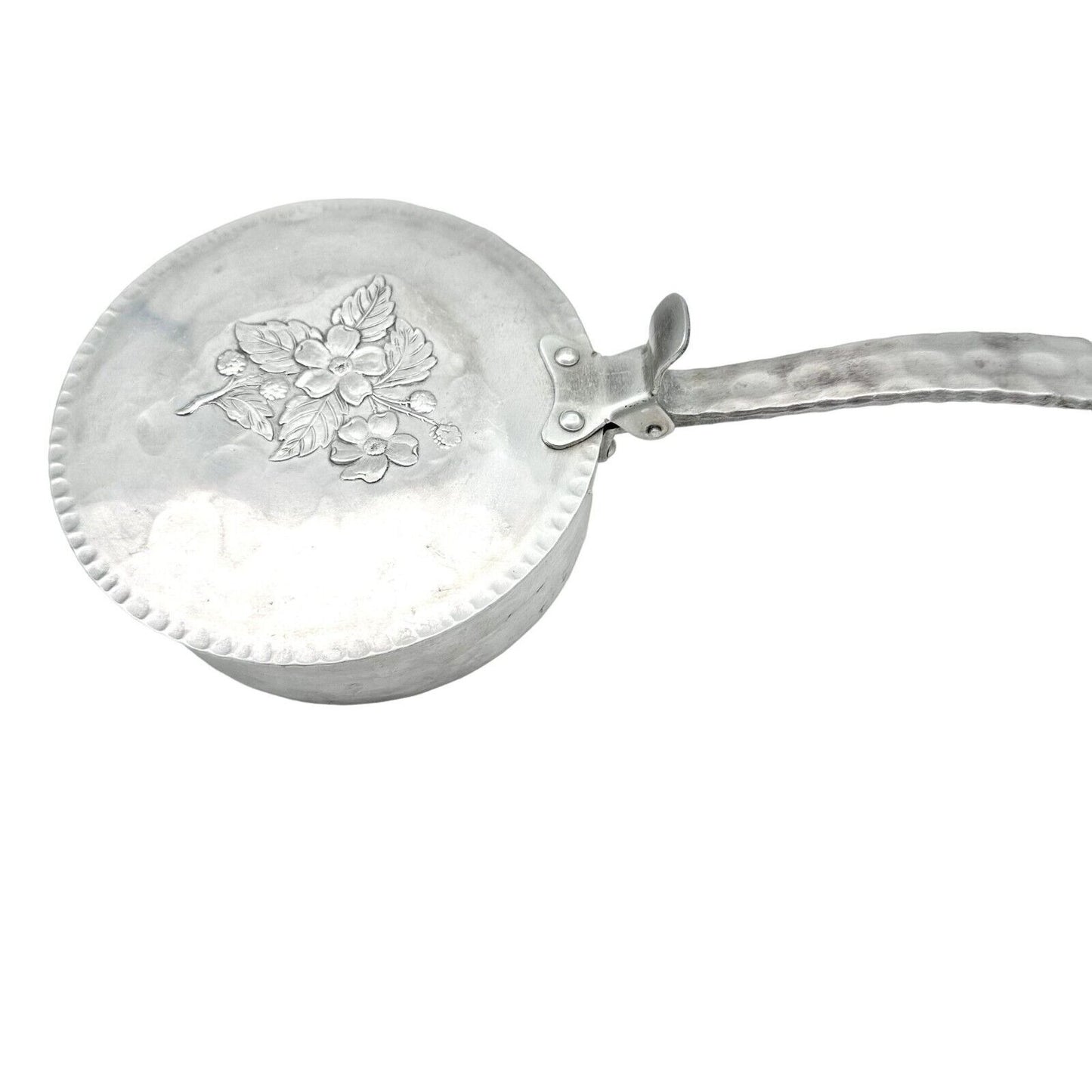 Silver Tulip Dogwood Design 4pc Set Silent Butler Basket Covered Dish