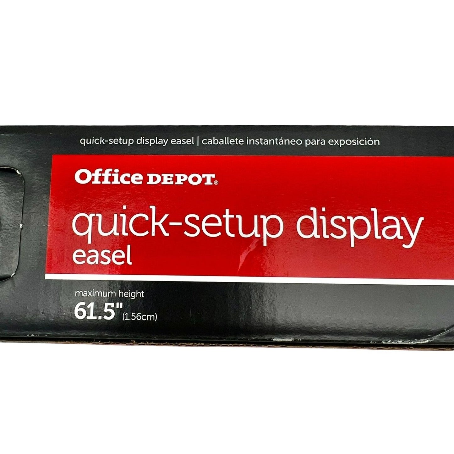 Office Depot Easel Quick-Setup Display Black Metal Max Height 61.5 NIB