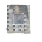 Tribute Silver Frame with Flags Holds Picture 2 in sq Slightly Imperfect Glass