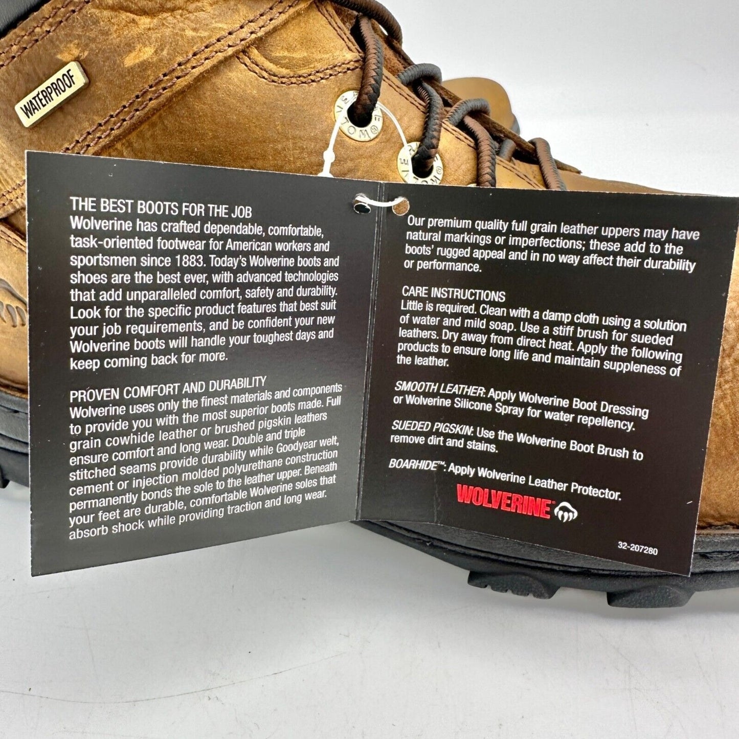 Wolverine Durbin 6" Mens 14 Work Boots Waterproof Steel Toe EH Rated Skid Proof