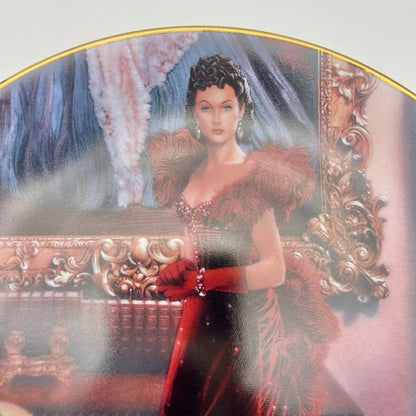 Bradford Exchange The Red Dress Gone With The Wind 1993 Collectors Plate
