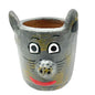 Clay Pot 4 x 2.5 Gray Animal Handle New