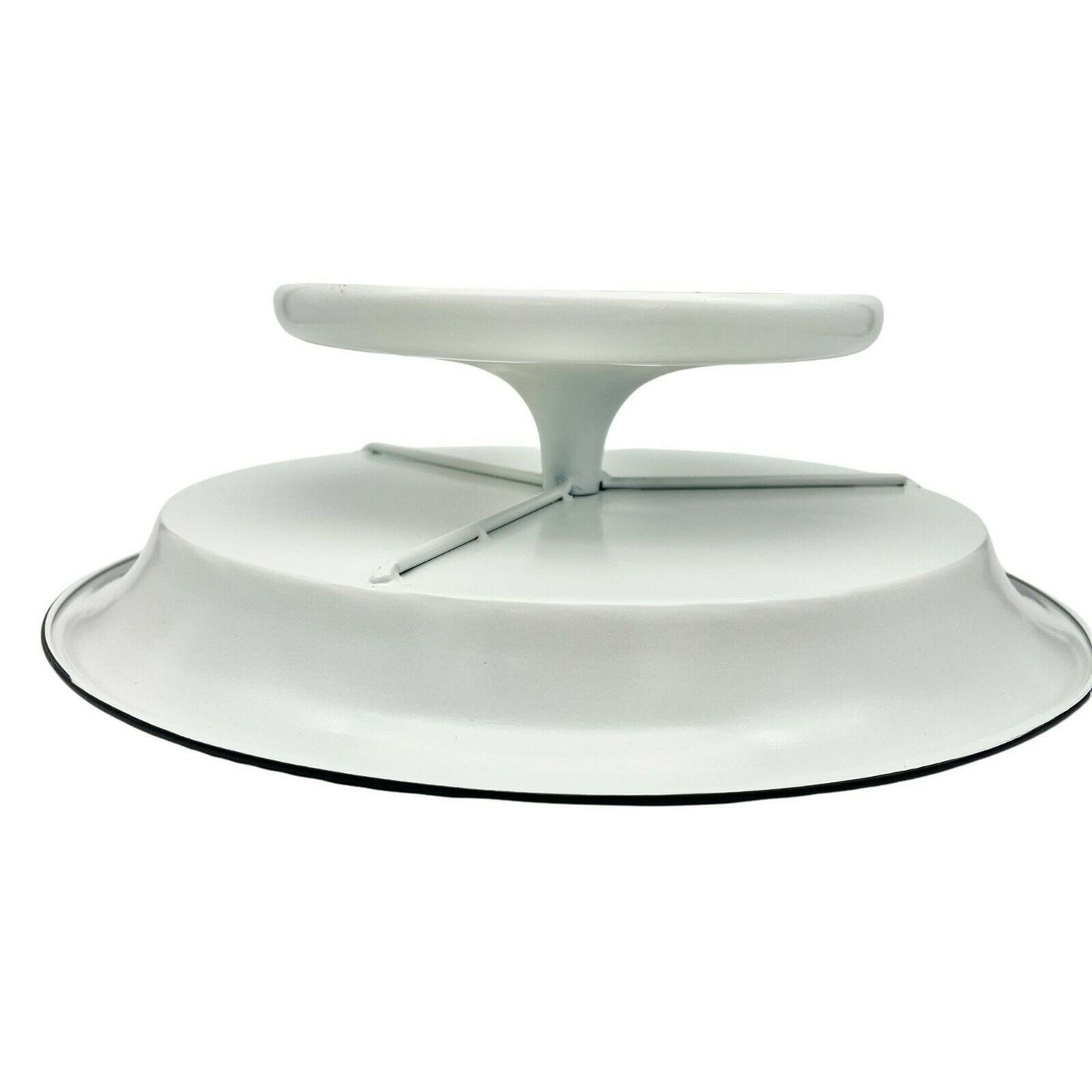 Youngs Inc Large White Metal Pedestal Serving Stand Cake Farmhouse Décor