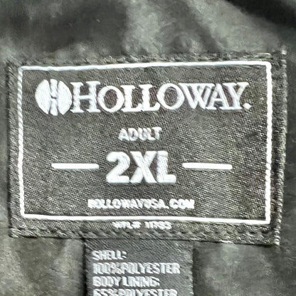 Holloway Pullover Jacket 2XL Black Orange Middletown LS Side Pockets EUC